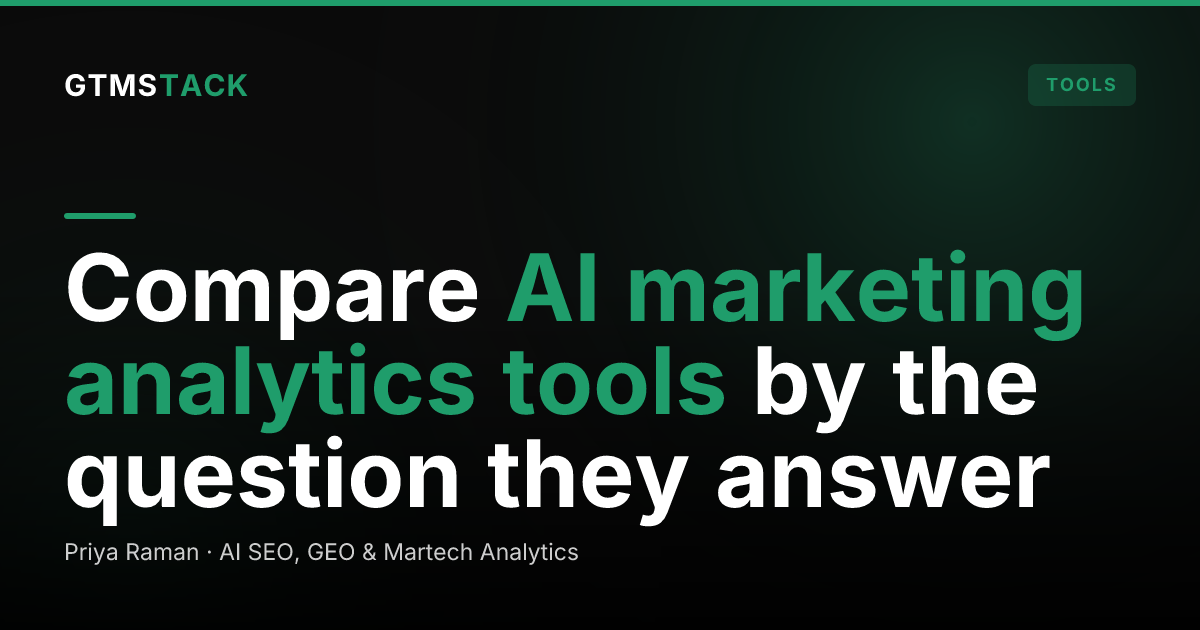 AI Marketing Analytics Tools, Compared for 2026